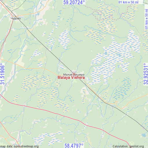 Malaya Vishera on map
