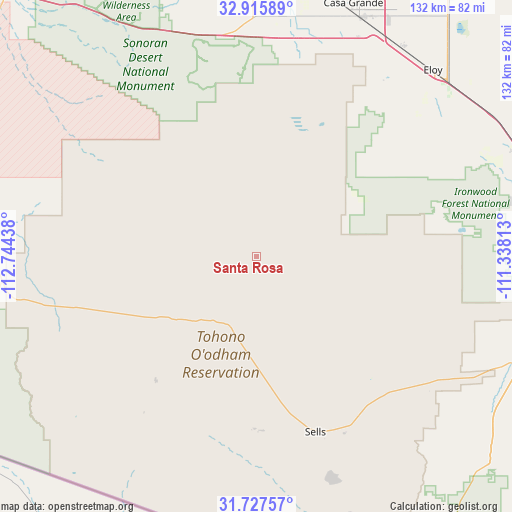 Santa Rosa on map