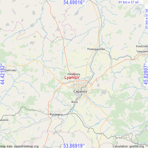 Lyambir’ on map