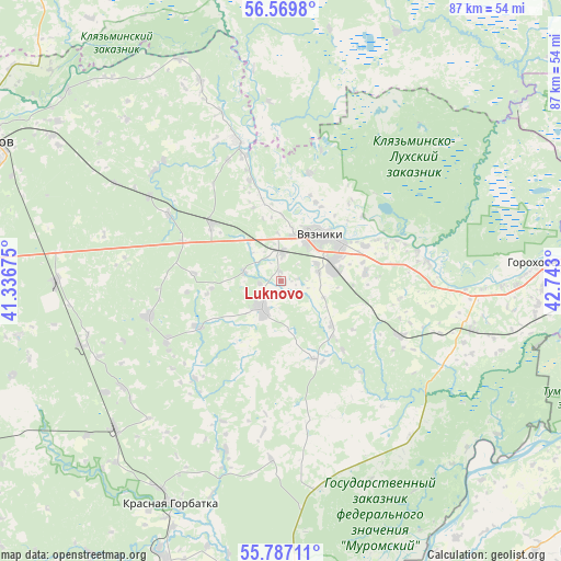 Luknovo on map