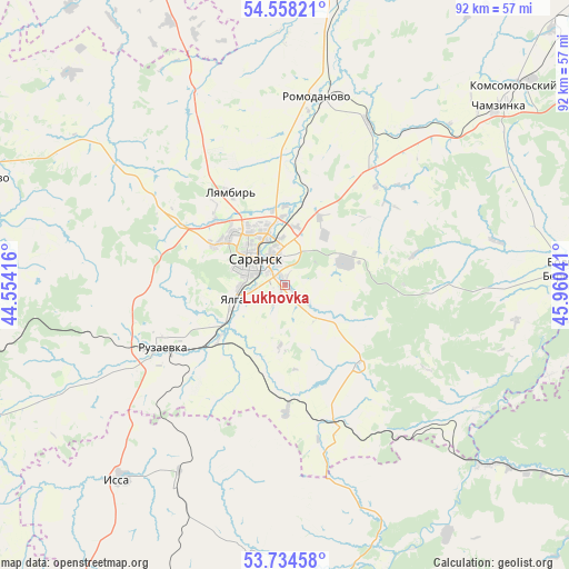 Lukhovka on map