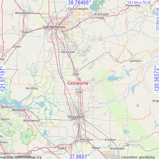 Collierville on map