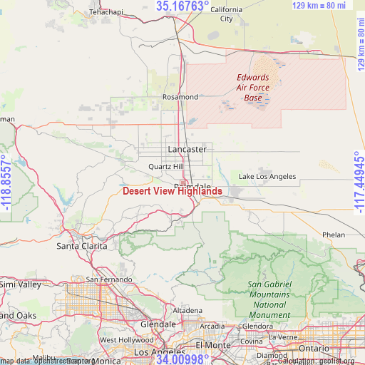 Desert View Highlands on map