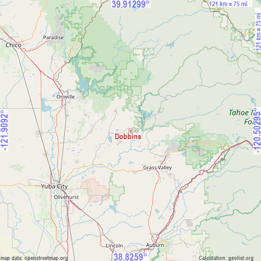 Dobbins on map