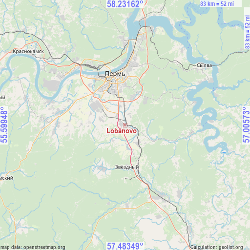 Lobanovo on map