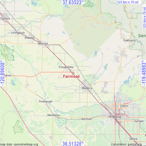 Fairmead on map