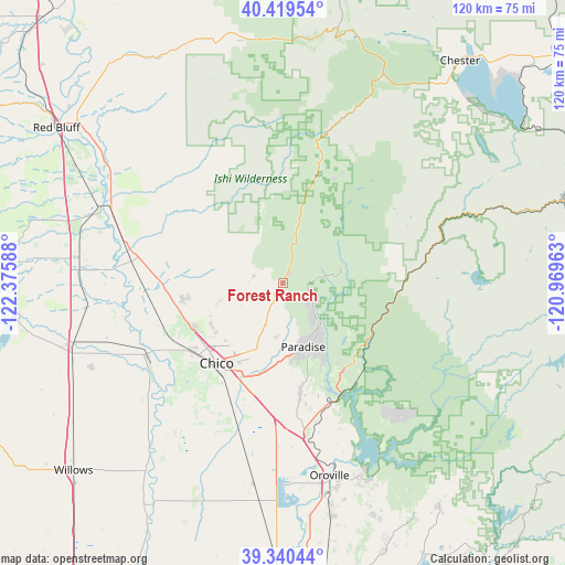 Forest Ranch on map