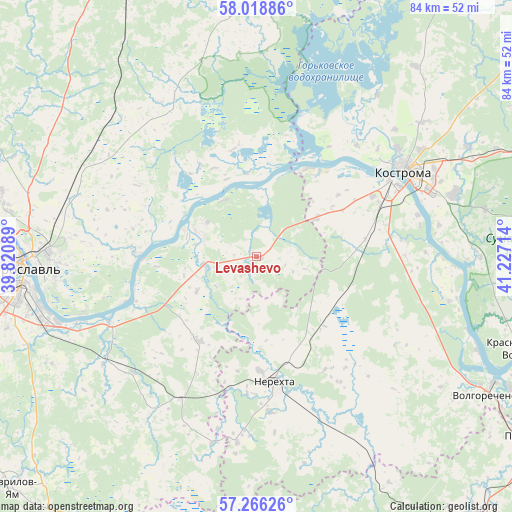 Levashevo on map