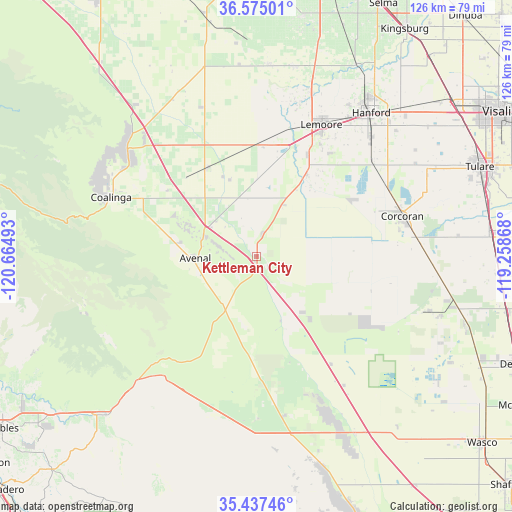 Kettleman City on map