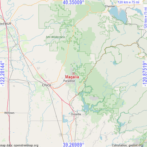 Magalia on map