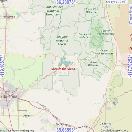 Mountain Mesa on map