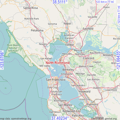 North Richmond on map