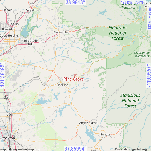 Pine Grove on map