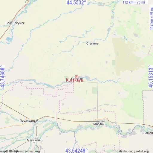 Kurskaya on map