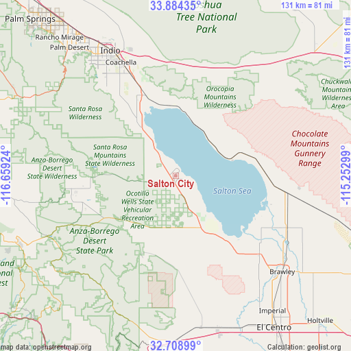 Salton City on map