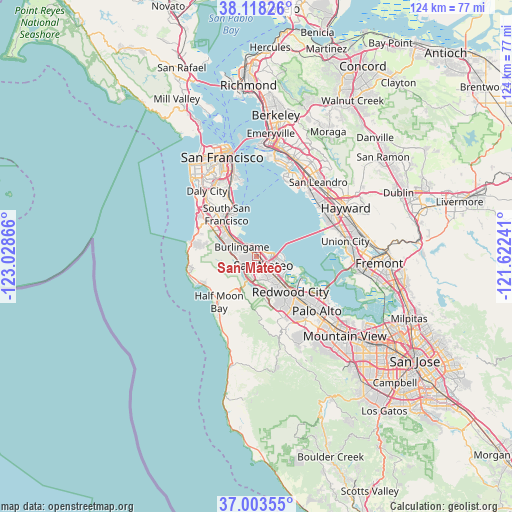 San Mateo on map