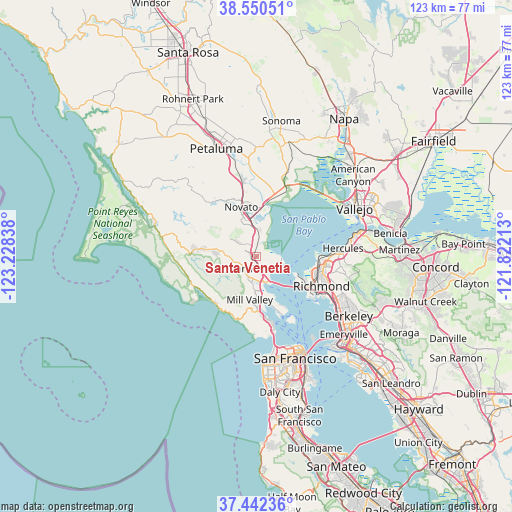 Santa Venetia on map