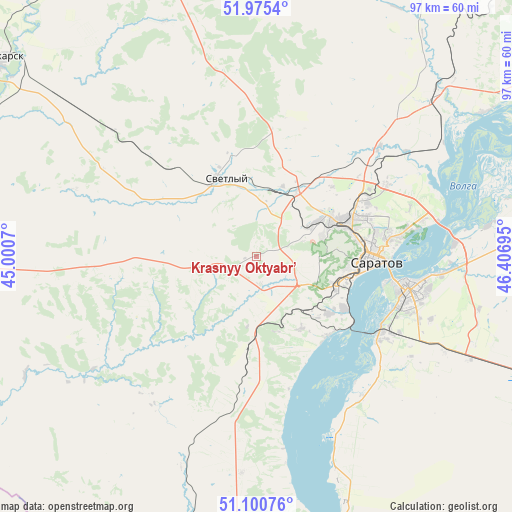 Krasnyy Oktyabr’ on map