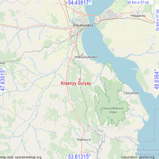 Krasnyy Gulyay on map