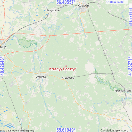 Krasnyy Bogatyr’ on map
