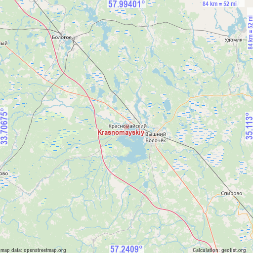 Krasnomayskiy on map