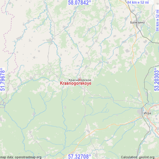 Krasnogorskoye on map