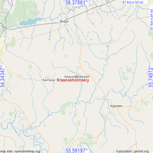 Krasnokholmskiy on map