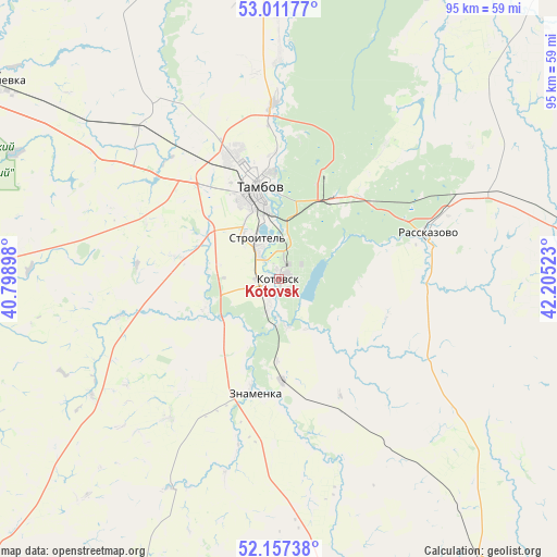 Kotovsk on map