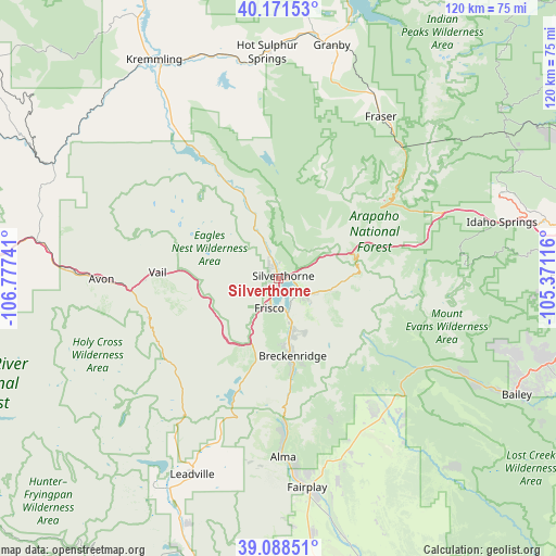 Silverthorne on map