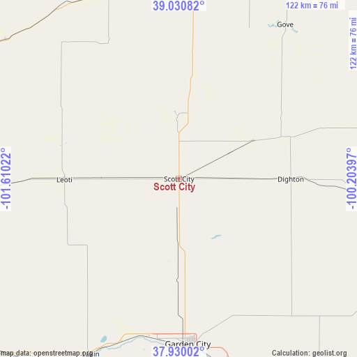 Scott City on map