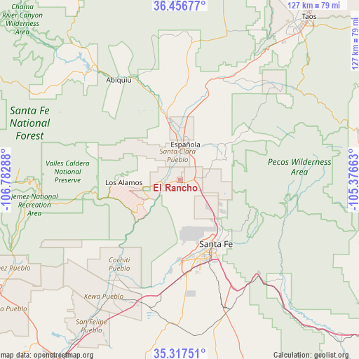 El Rancho on map