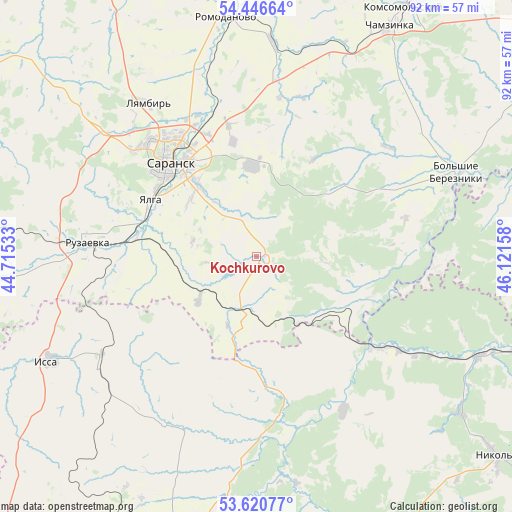 Kochkurovo on map