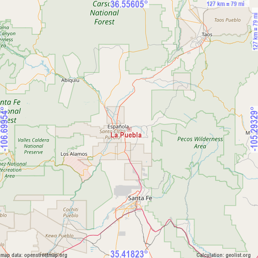 La Puebla on map