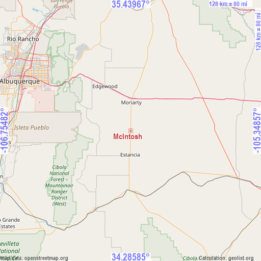 McIntosh on map