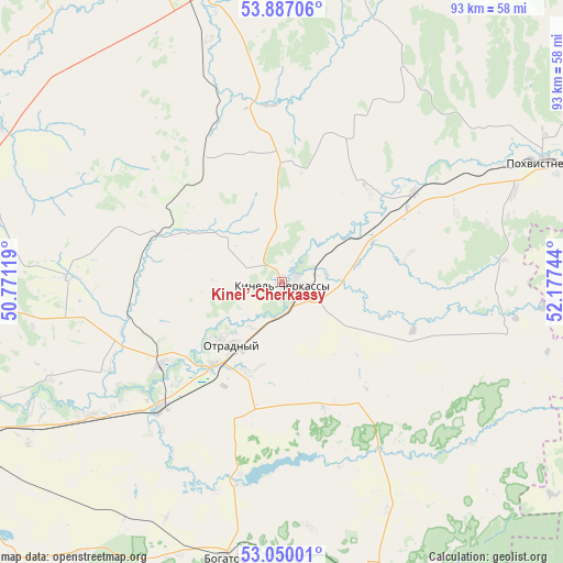 Kinel’-Cherkassy on map