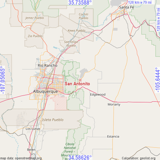 San Antonito on map