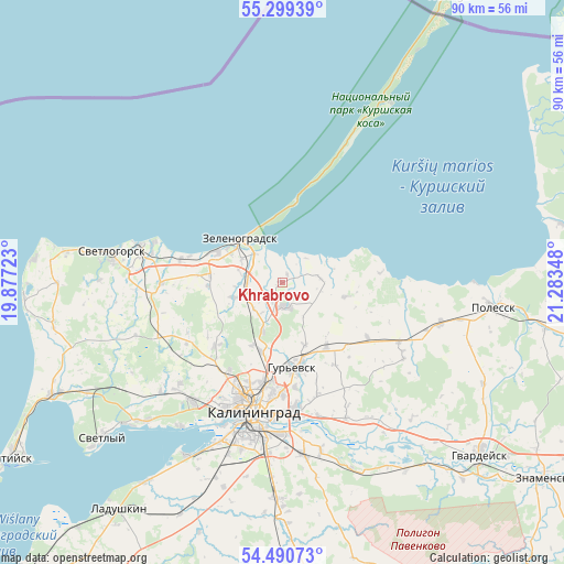 Khrabrovo on map