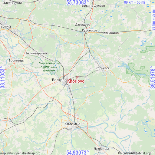 Khorlovo on map