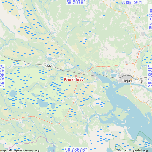 Khokhlovo on map