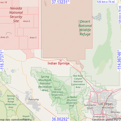 Indian Springs on map