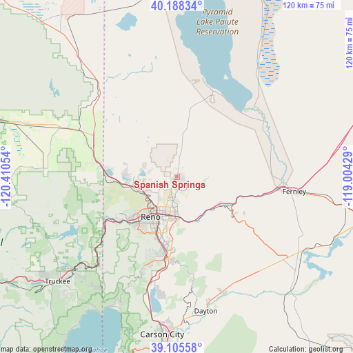 Spanish Springs on map