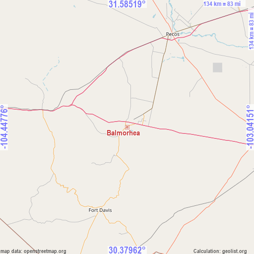 Balmorhea on map