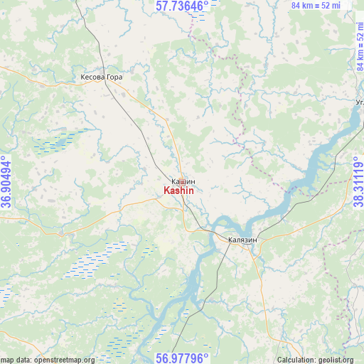 Kashin on map