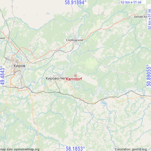 Karintorf on map