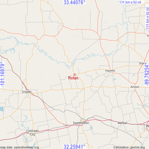 Rotan on map