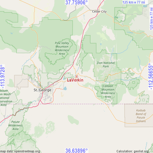 LaVerkin on map