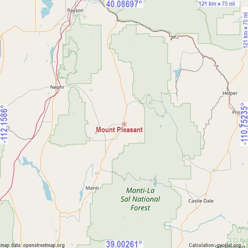 Mount Pleasant on map