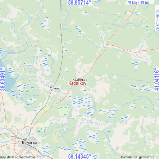 Kadnikov on map