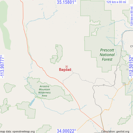 Bagdad on map