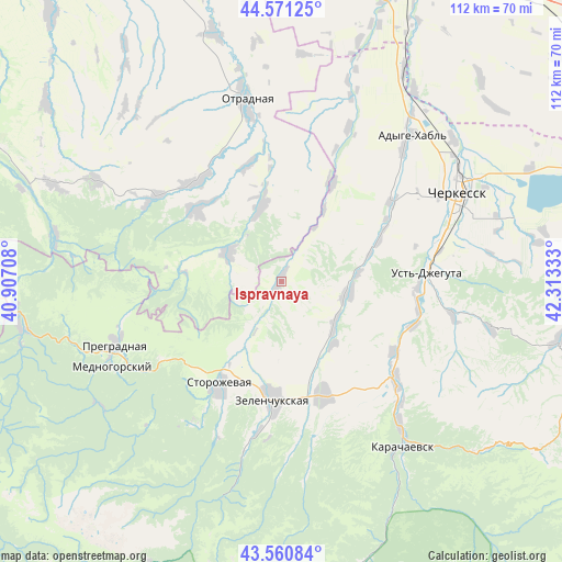 Ispravnaya on map